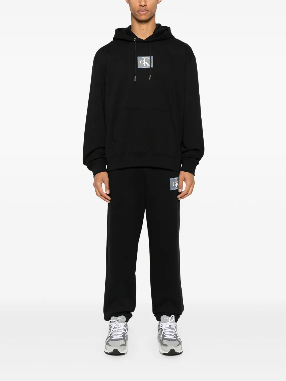 Calvin Klein Jeans Trainingsbroek met logopatch - Zwart