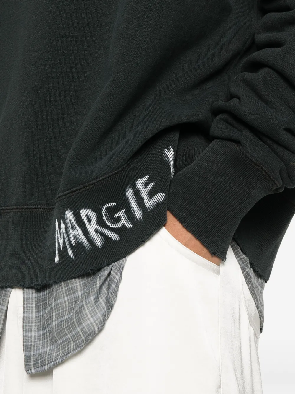 Maison Margiela Katoenen sweater Grijs