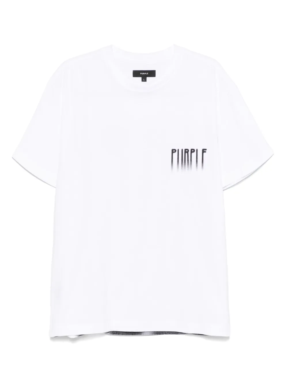 Purple Brand T-shirt met logoprint Wit