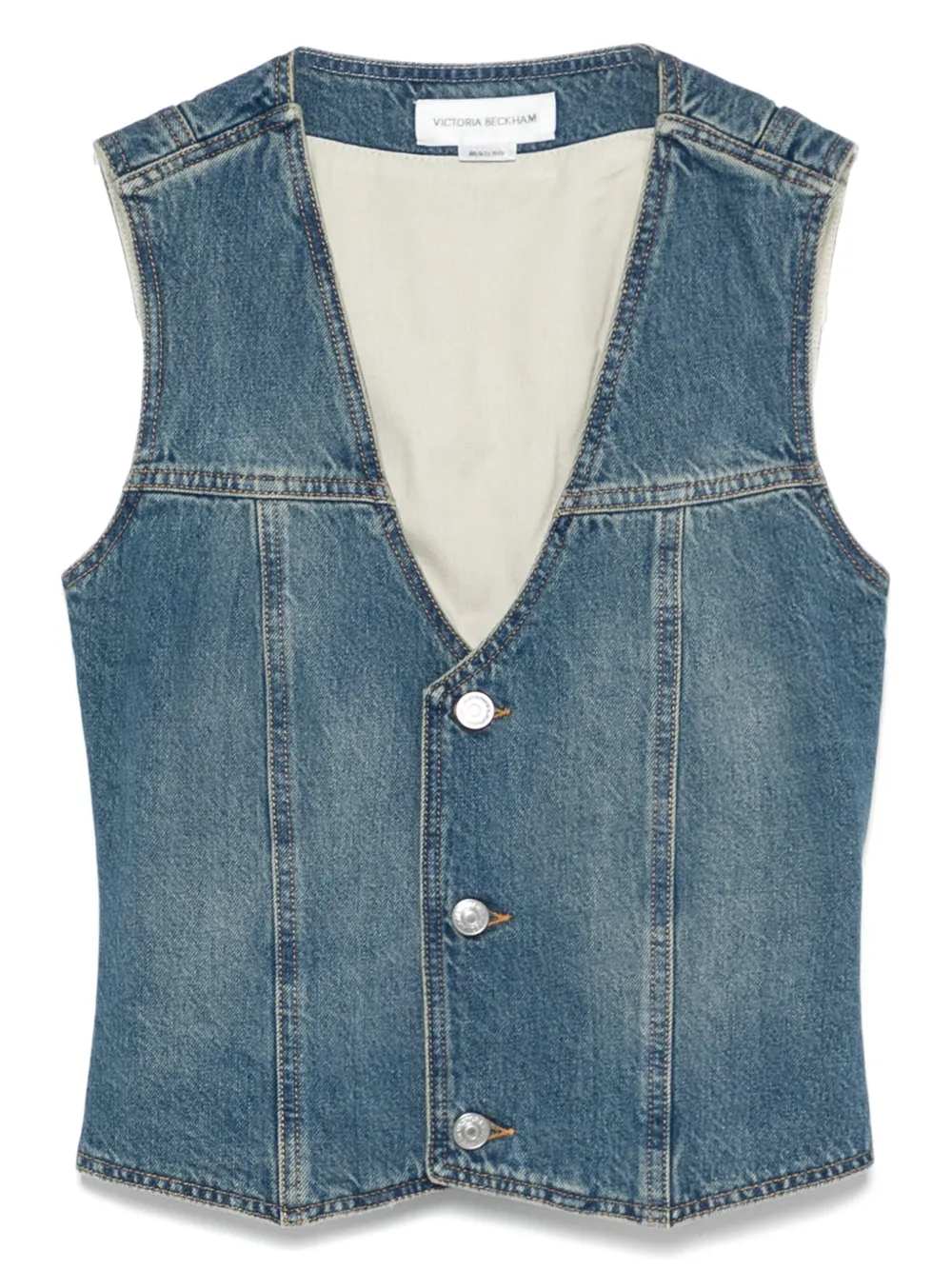 Victoria Beckham Spijker gilet Blauw