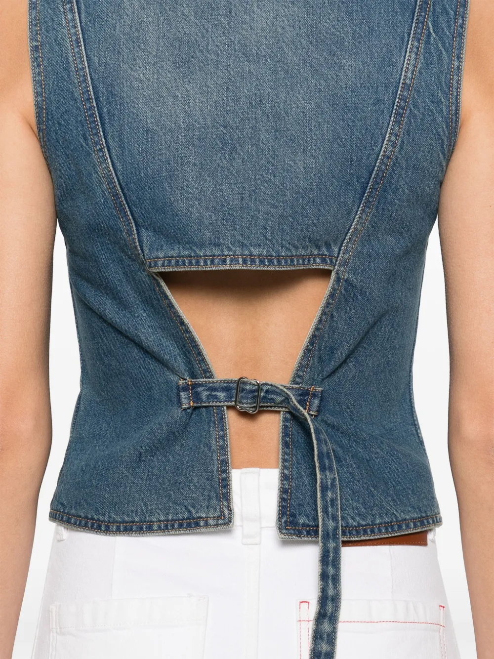 Victoria Beckham Spijker gilet Blauw