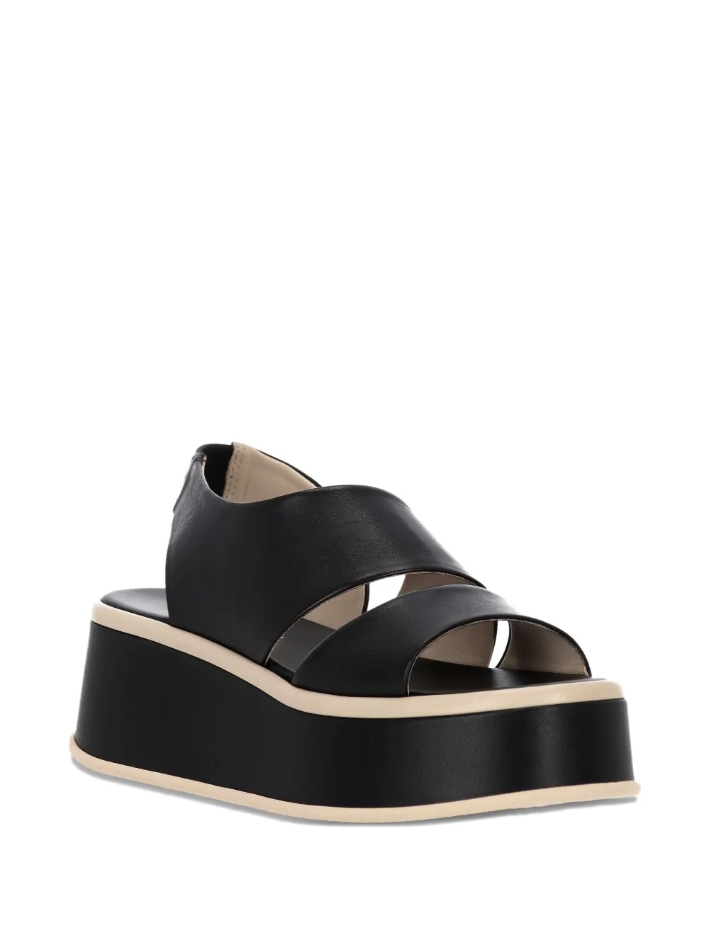 PATRIZIA BONFANTI platform wedge sandals | Black | Image 1
