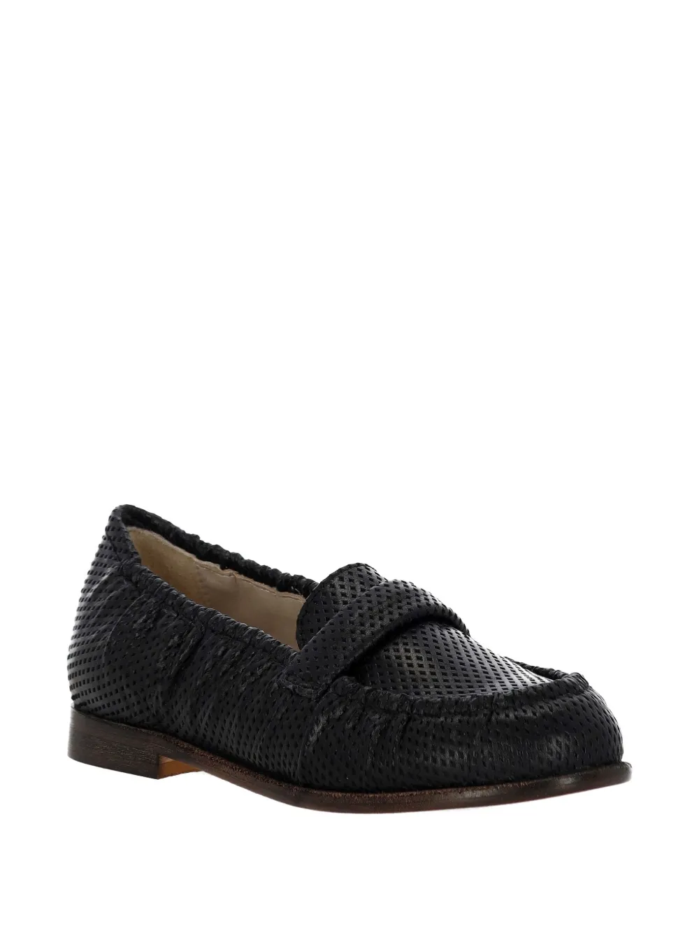 PATRIZIA BONFANTI leather loafers - Zwart