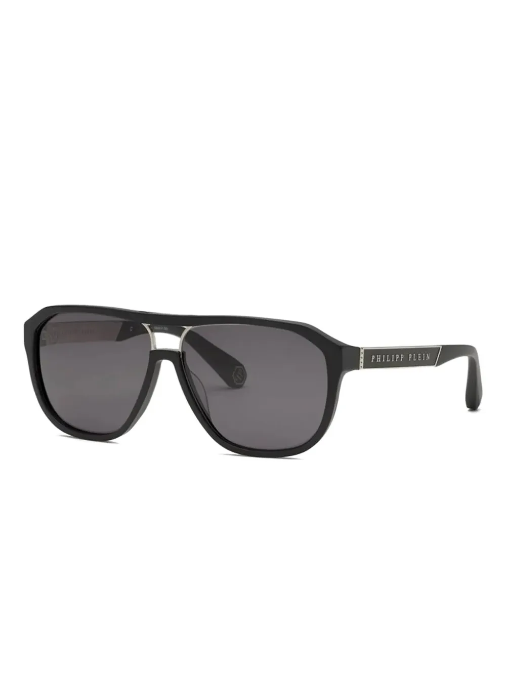 Philipp Plein Eyewear Zonnebril met piloten montuur - Zwart