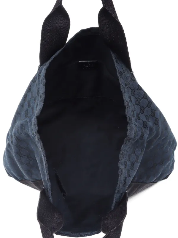 Gucci Pre-Owned 2000-2015 GGキャンバス ハンドバッグ | ブラック