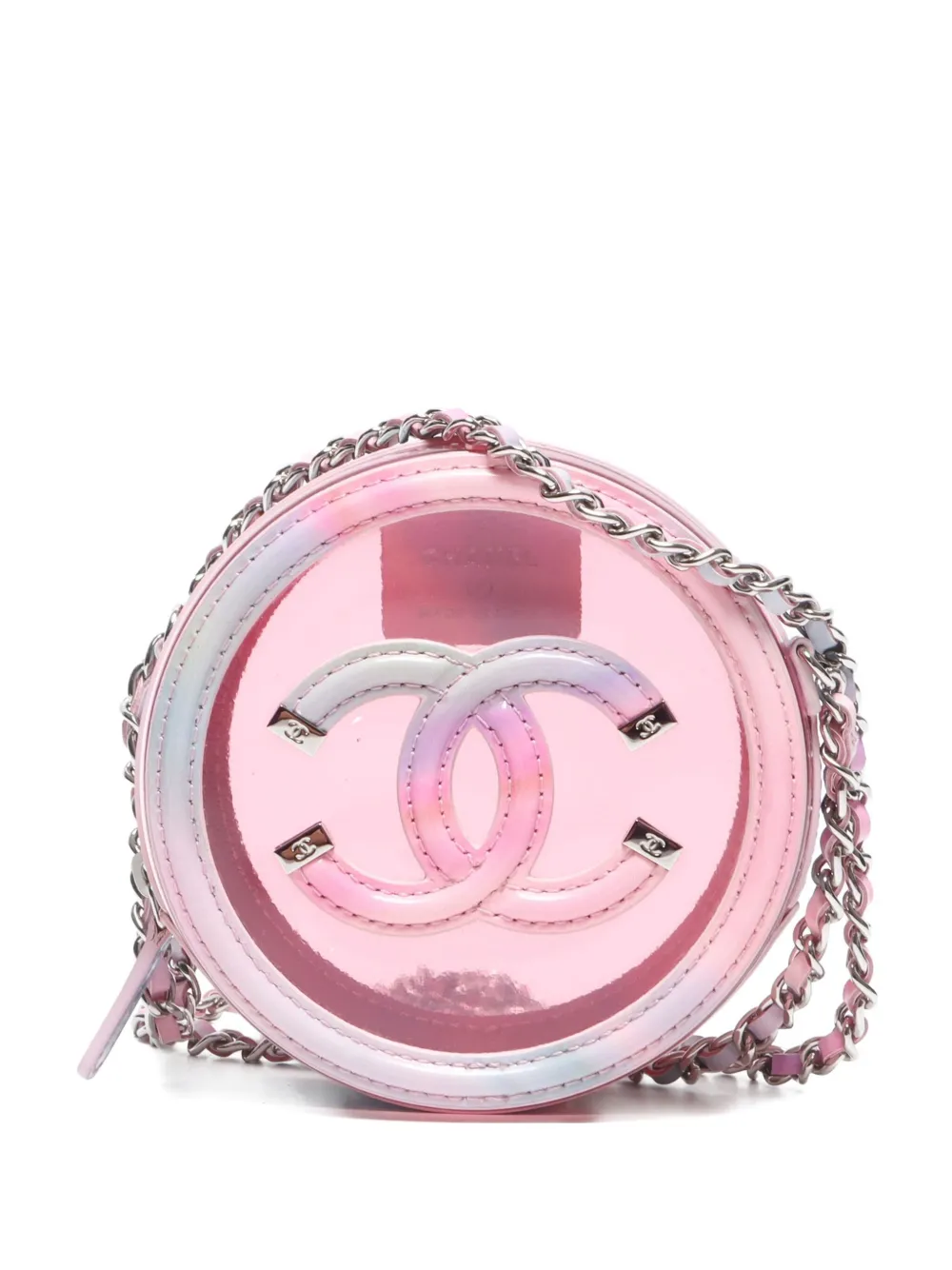 CHANEL Pre-Owned 2020-2021 mini Round Filigree Chain shoulder bag | Pink | Image 1