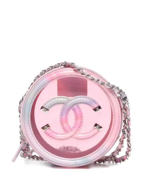 CHANEL Pre-Owned 2020-2021 mini Round Filigree Chain shoulder bag