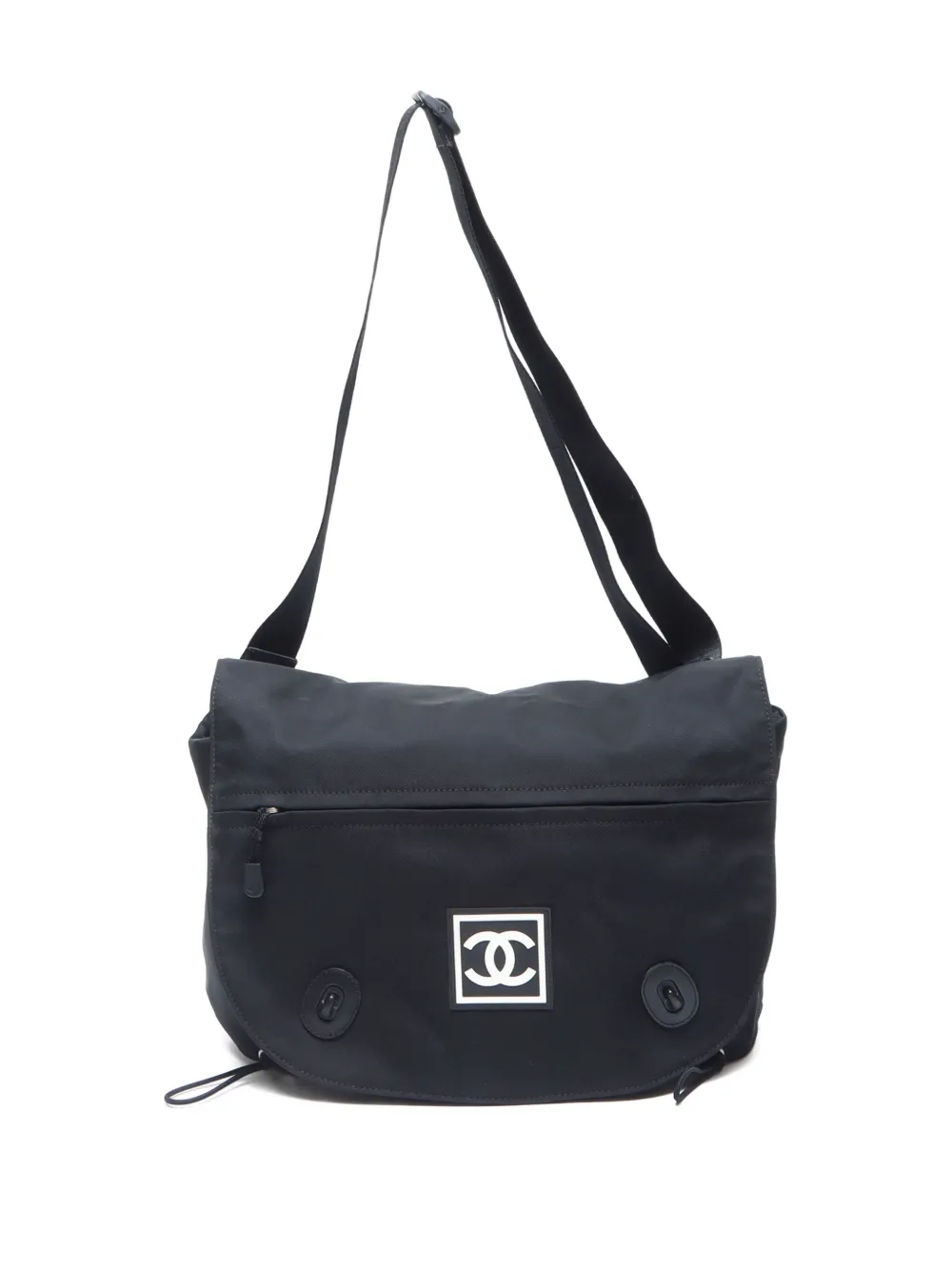 Pre-owned Chanel 2003-2004 Cc Mark Shoulder Bag In Black