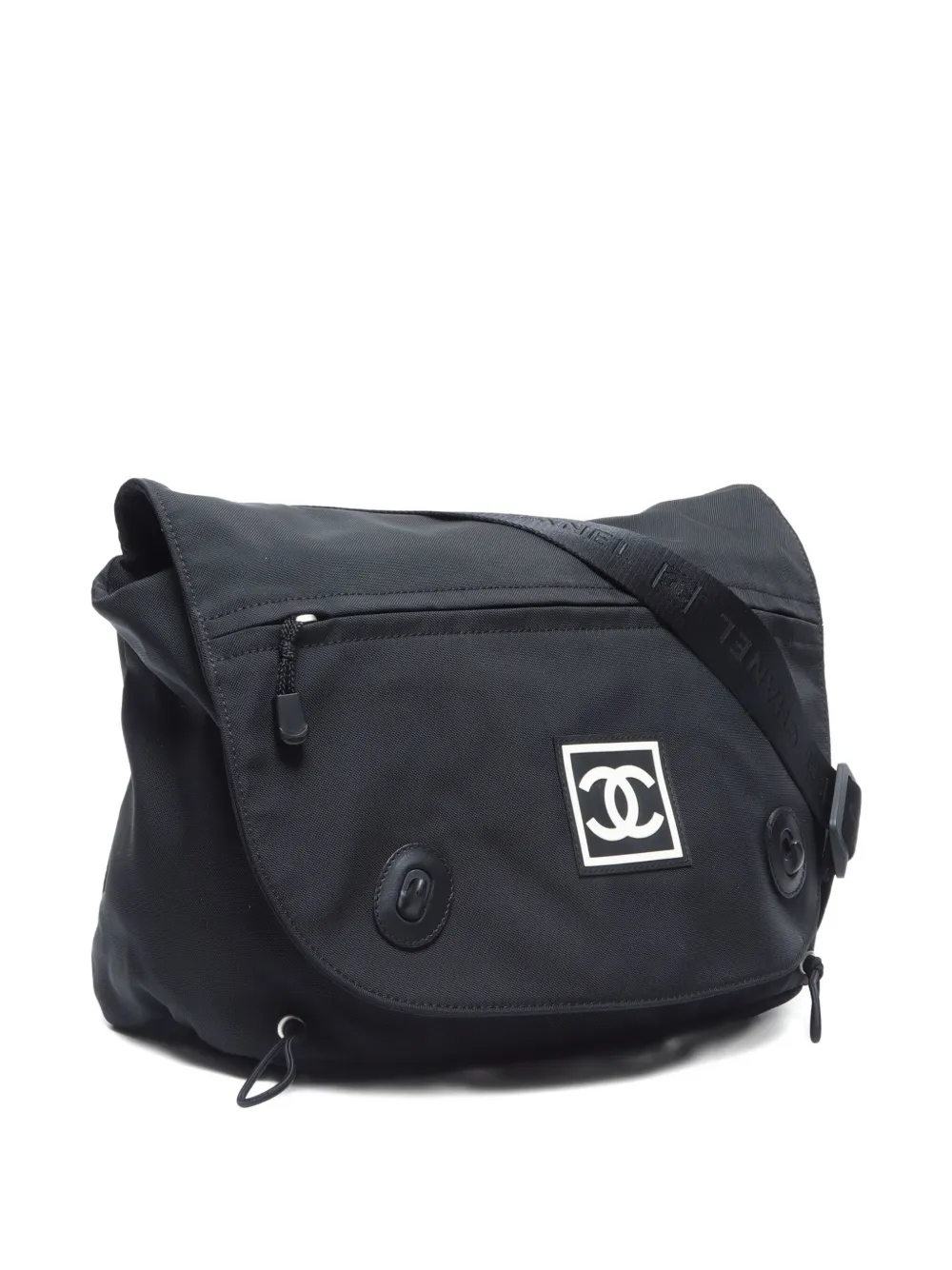 Pre-owned Chanel 2003-2004 Cc Mark Shoulder Bag In Black