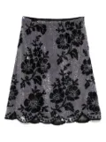 Ashish sequin mesh skirt - Black