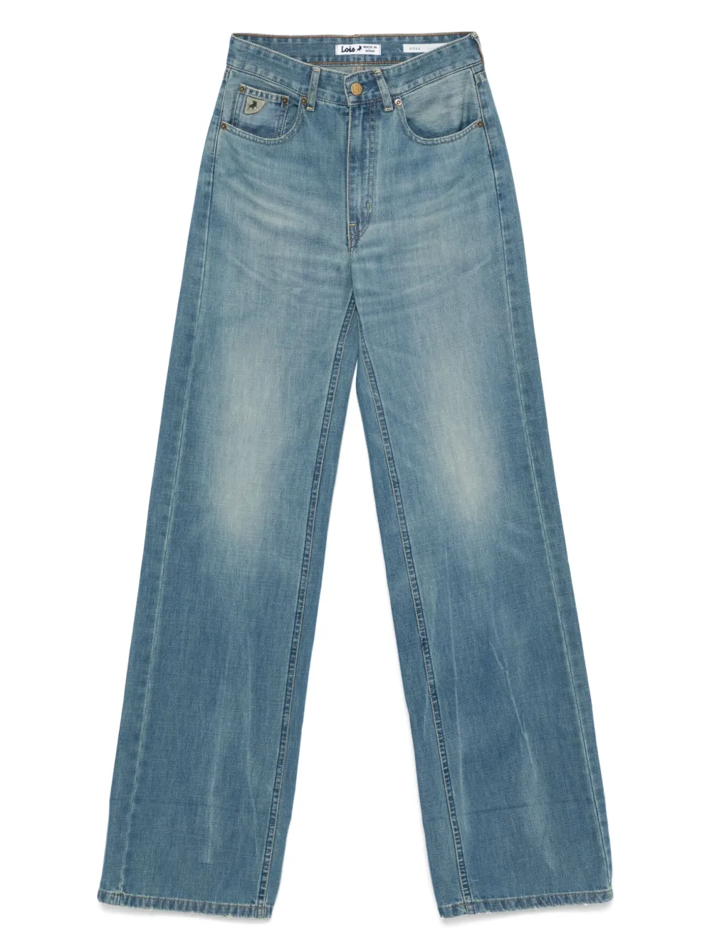 cotton-blend jeans