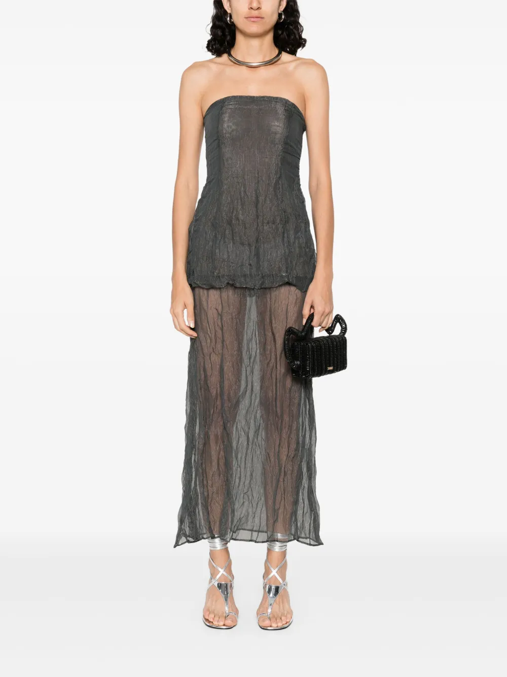 Paloma Wool Off-shoulder jurk - Grijs