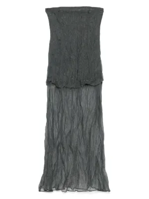 Paloma wool グレー オフショルダーセーター Paloma Wool Margarita Off-Shoulder Knitted Cropped Jumper