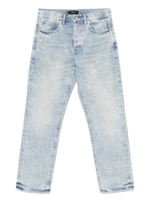 Purple Brand ラインストーン ジーンズ | ブルー | FARFETCH JP