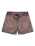 TOOCO graphic-print swim shorts - Brown