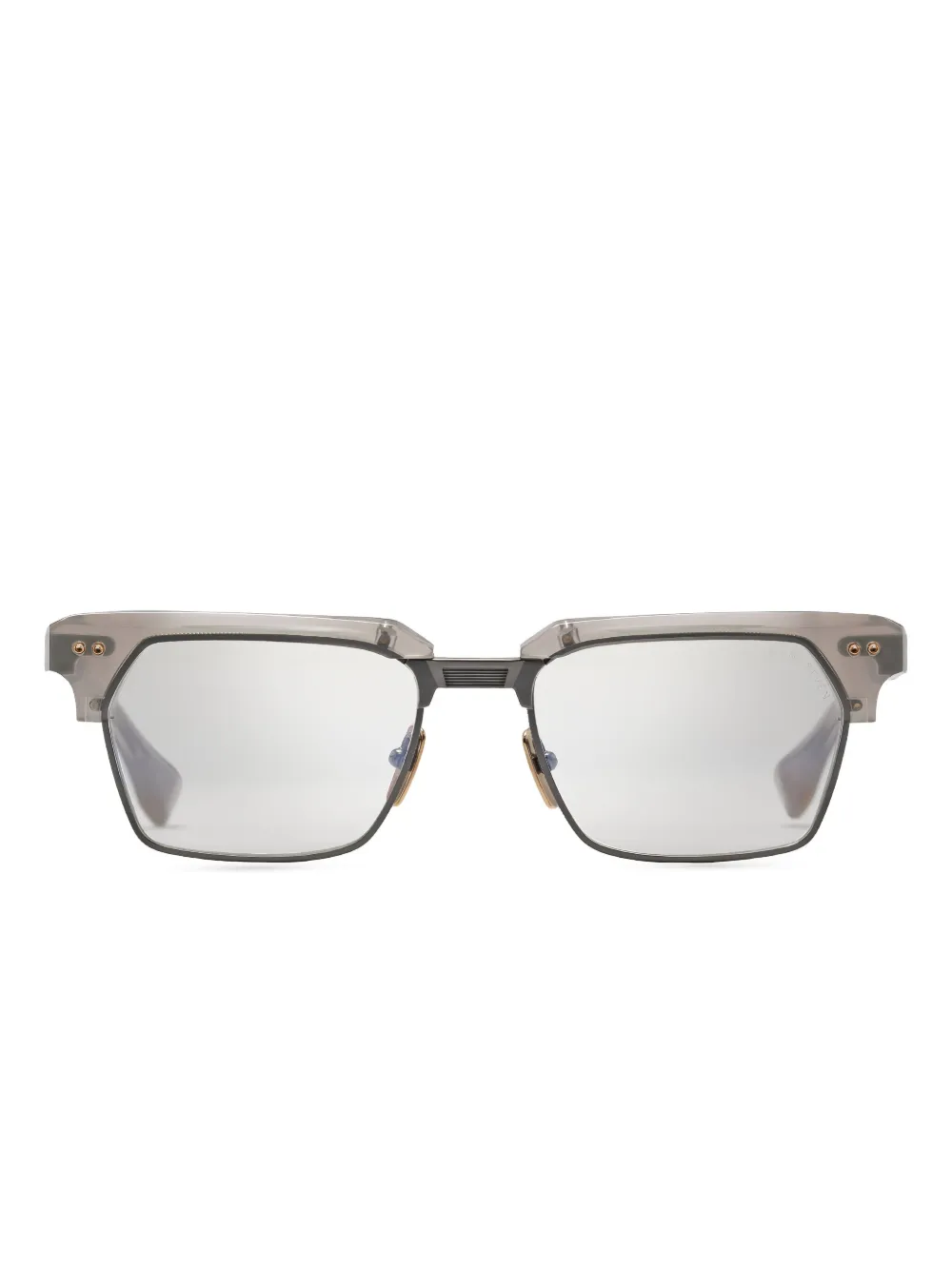 Dita Eyewear States Seven zonnebril met hoekig montuur Grijs