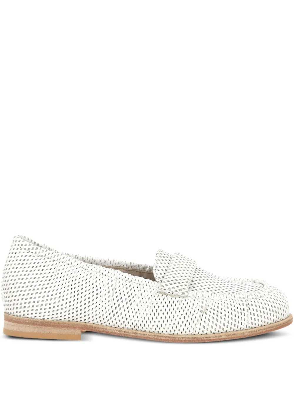 PATRIZIA BONFANTI leather loafers White