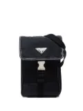 Prada Pre-Owned 2010s triangle-logo cross body bag - Black