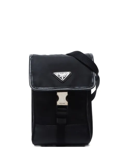 Prada Pre-Owned 2010s triangle-logo cross body bag