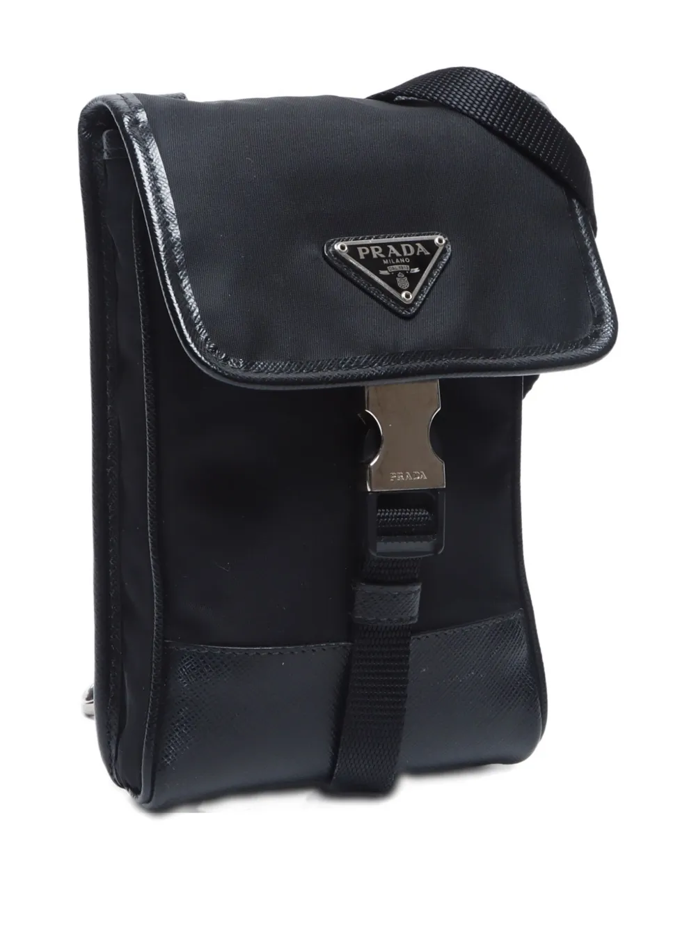 Pre-owned Prada 2010s Triangle-logo Cross Body Bag