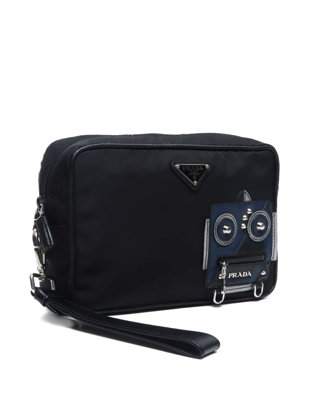 Pre-owned Prada 2010s Robot-motif Clutch Bag