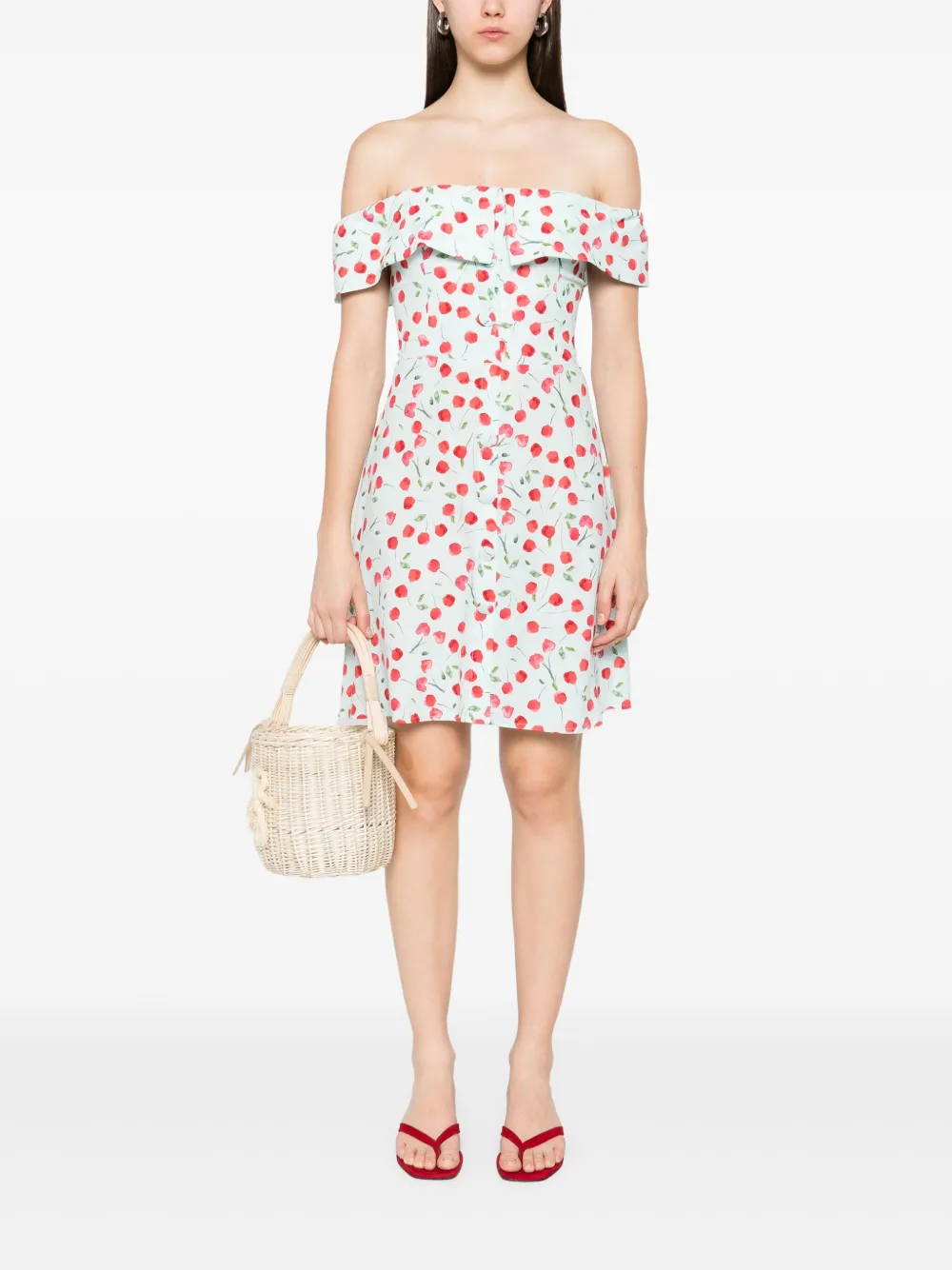 MAR DE MARGARITAS Jurk met bloemenprint - Groen