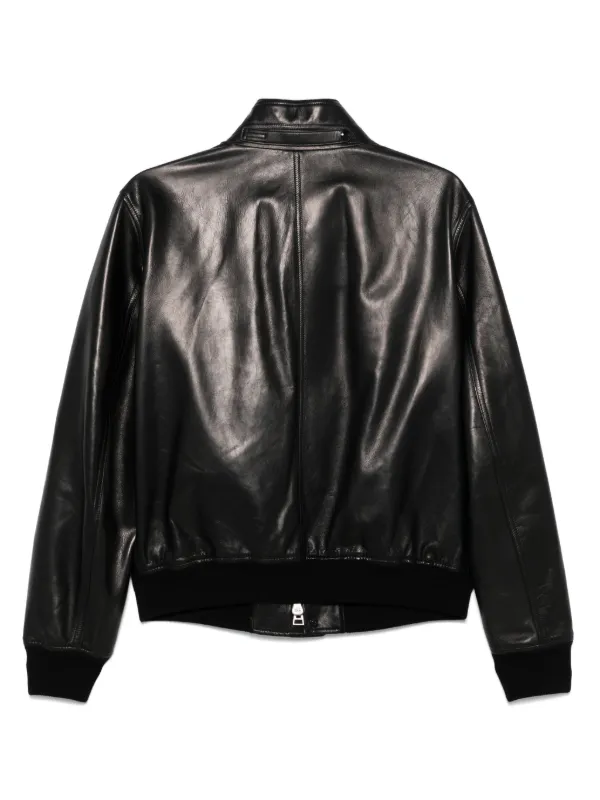TOM FORD Leather Bomber Jacket | Black | FARFETCH ZA