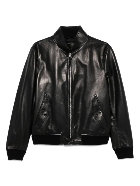 TOM FORD chamarra bomber de cuero