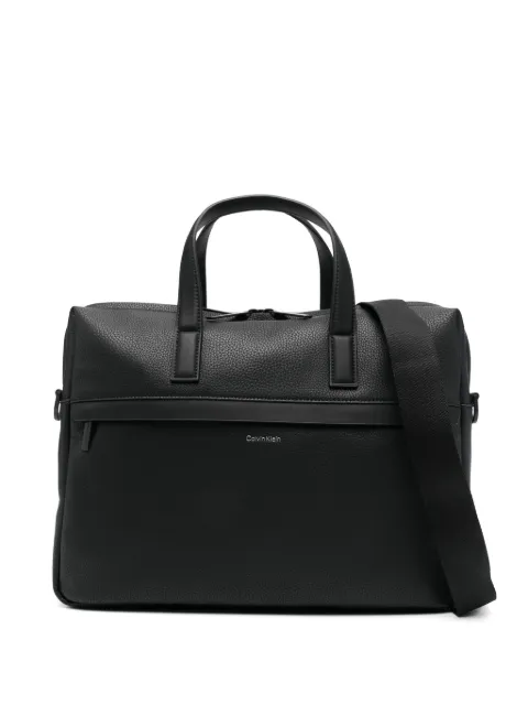 Calvin Klein logo lettering briefcase