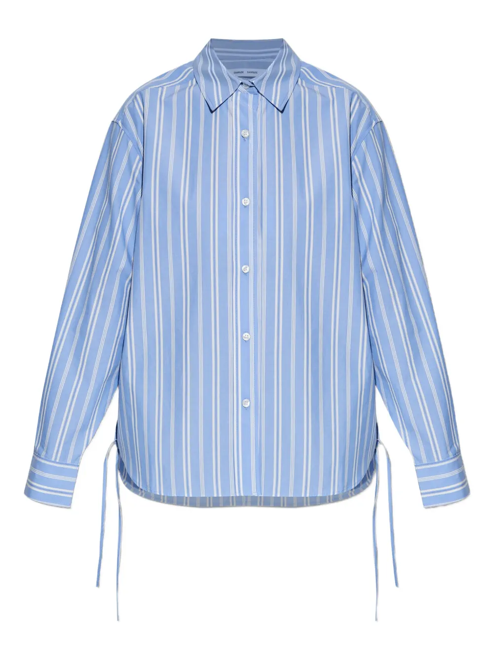 SAMSOE SAMSOE camisa oversize con rayas estampadas | azul | Image 1