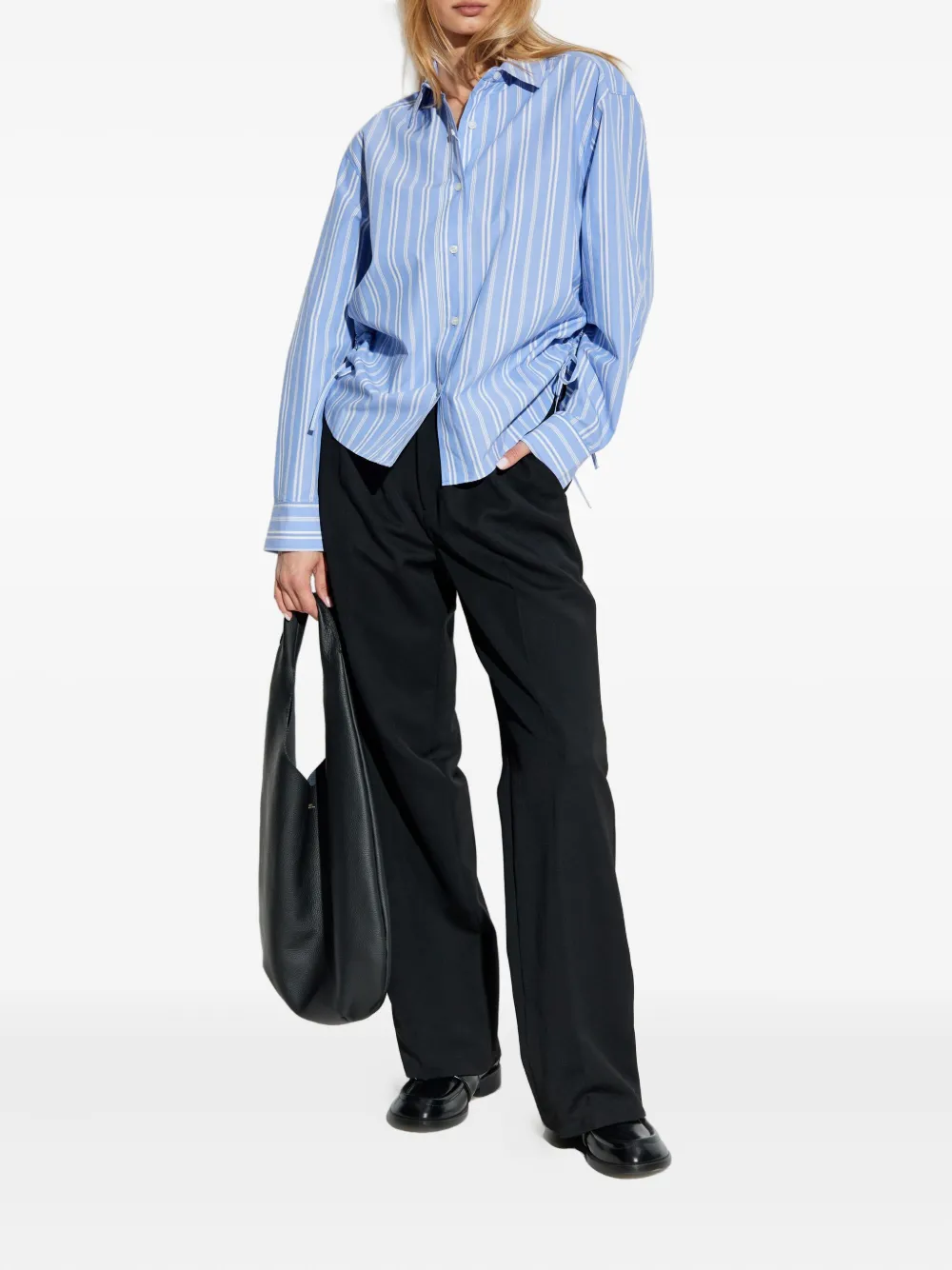 SAMSOE SAMSOE Gestreept blouse - Blauw
