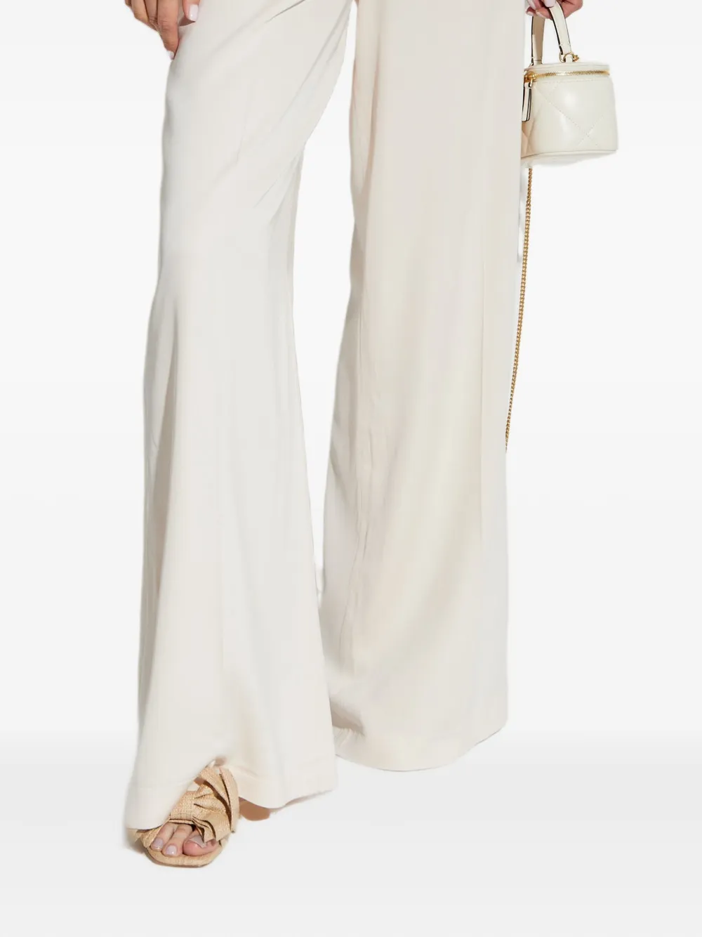 IRO satin-finish trousers - Beige