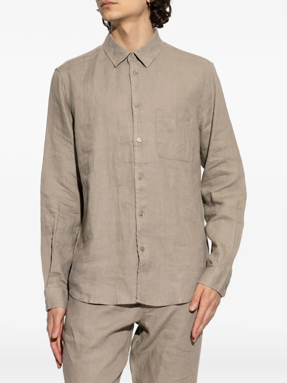 SAMSOE Liam overhemd Beige