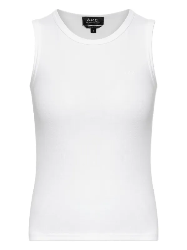 A.P.C. crew-neck Tank Top | White | FARFETCH CA