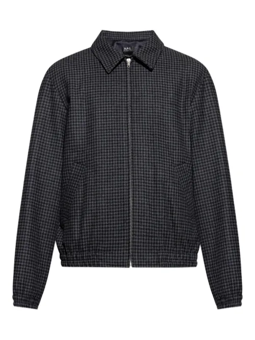 A.P.C. veste à carreaux - Noir - A.P.C. - Modalova