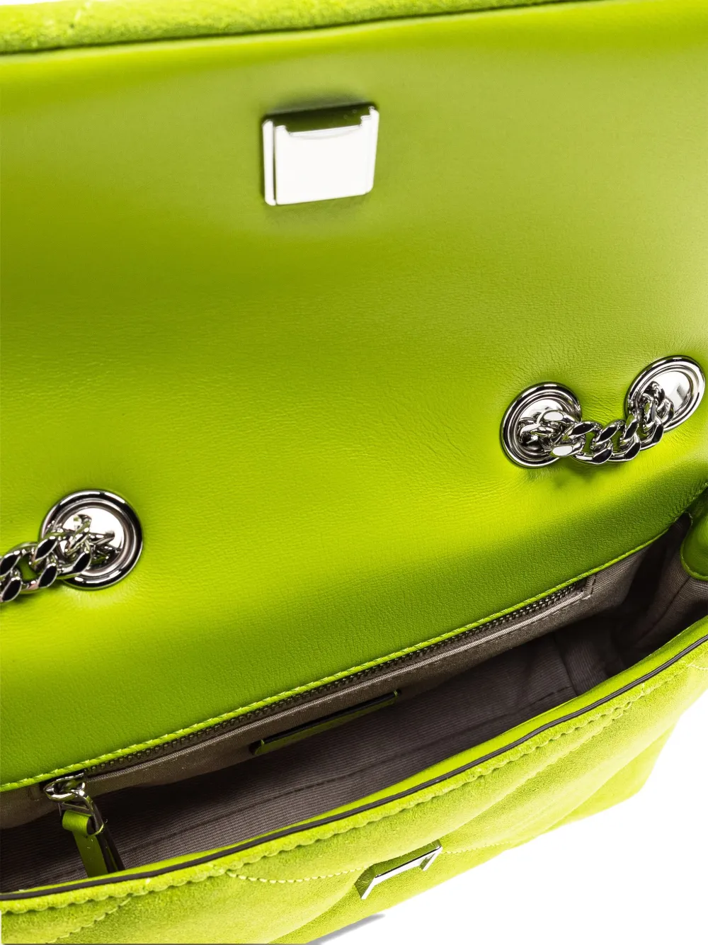 Tory Burch Mini Kira crossbodytas met chevron streep Groen