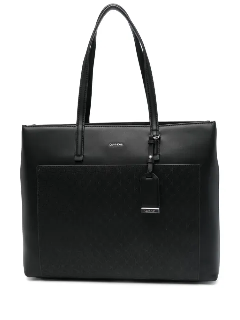 Calvin Klein logo-lettering tote bag