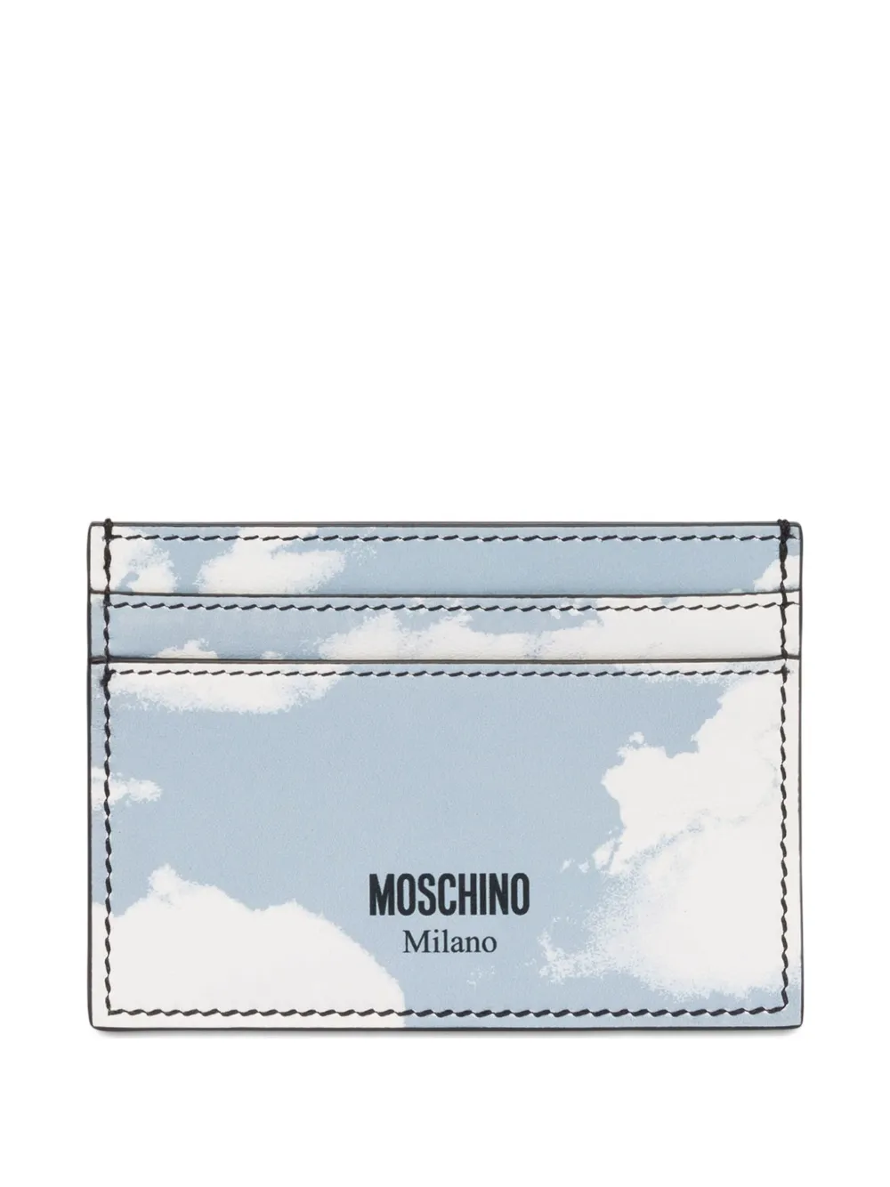 Moschino レザー 財布 - ブルー Moschino レザー 財布 - ブルー