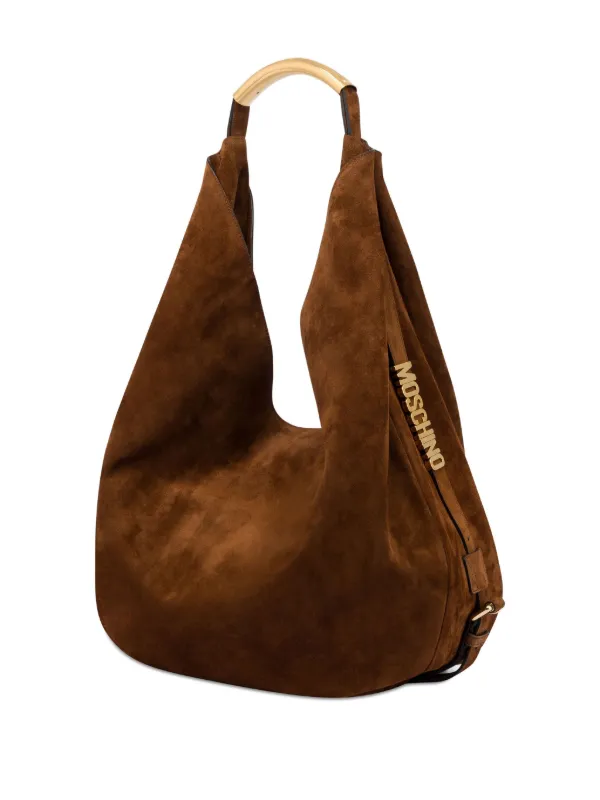 Moschino Handle Me Leather Shoulder Bag | Brown | FARFETCH