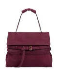 Moschino medium Tie Me suede shoulder bag - Red