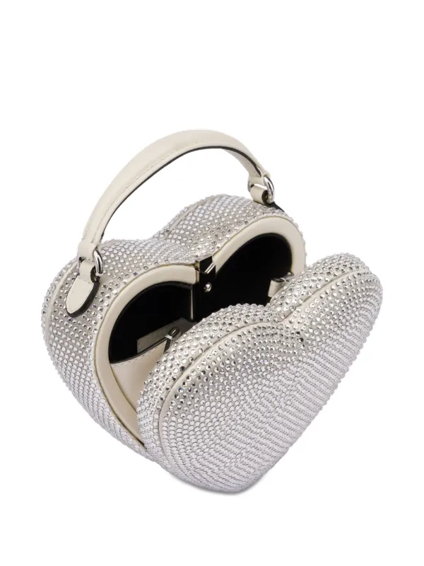 Moschino ハートシェイプ クラッチバッグ | シルバートーン | FARFETCH JP
