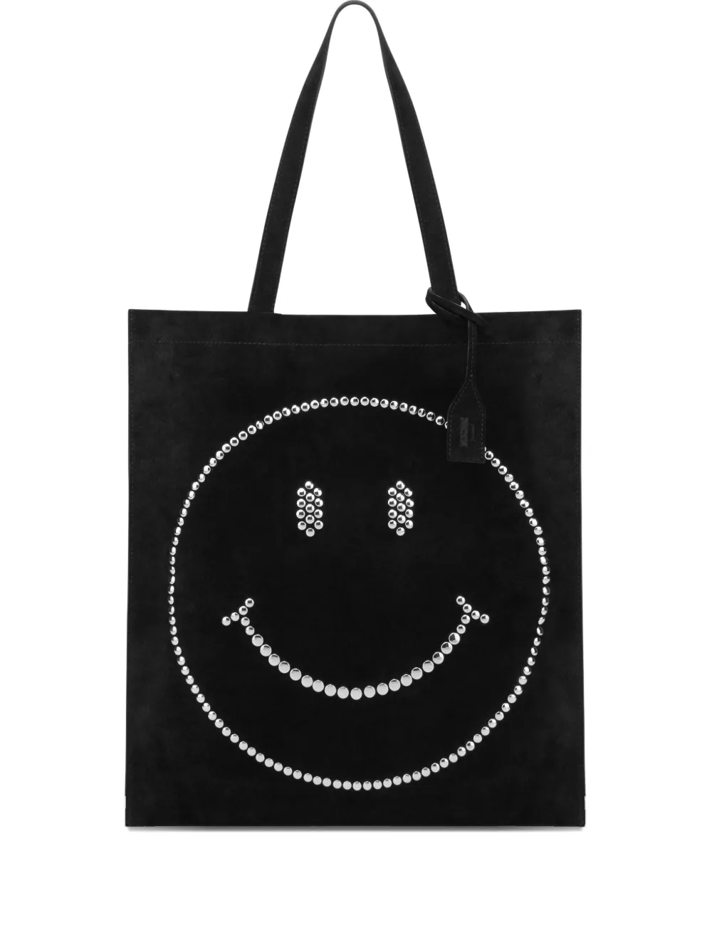 Moschino Shopper met smiley-patroon Zwart