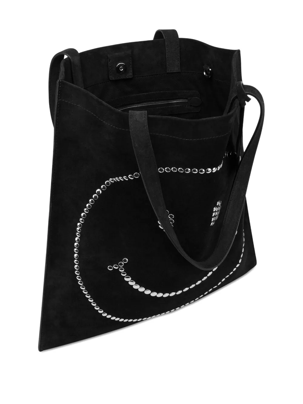 Moschino Shopper met smiley-patroon Zwart