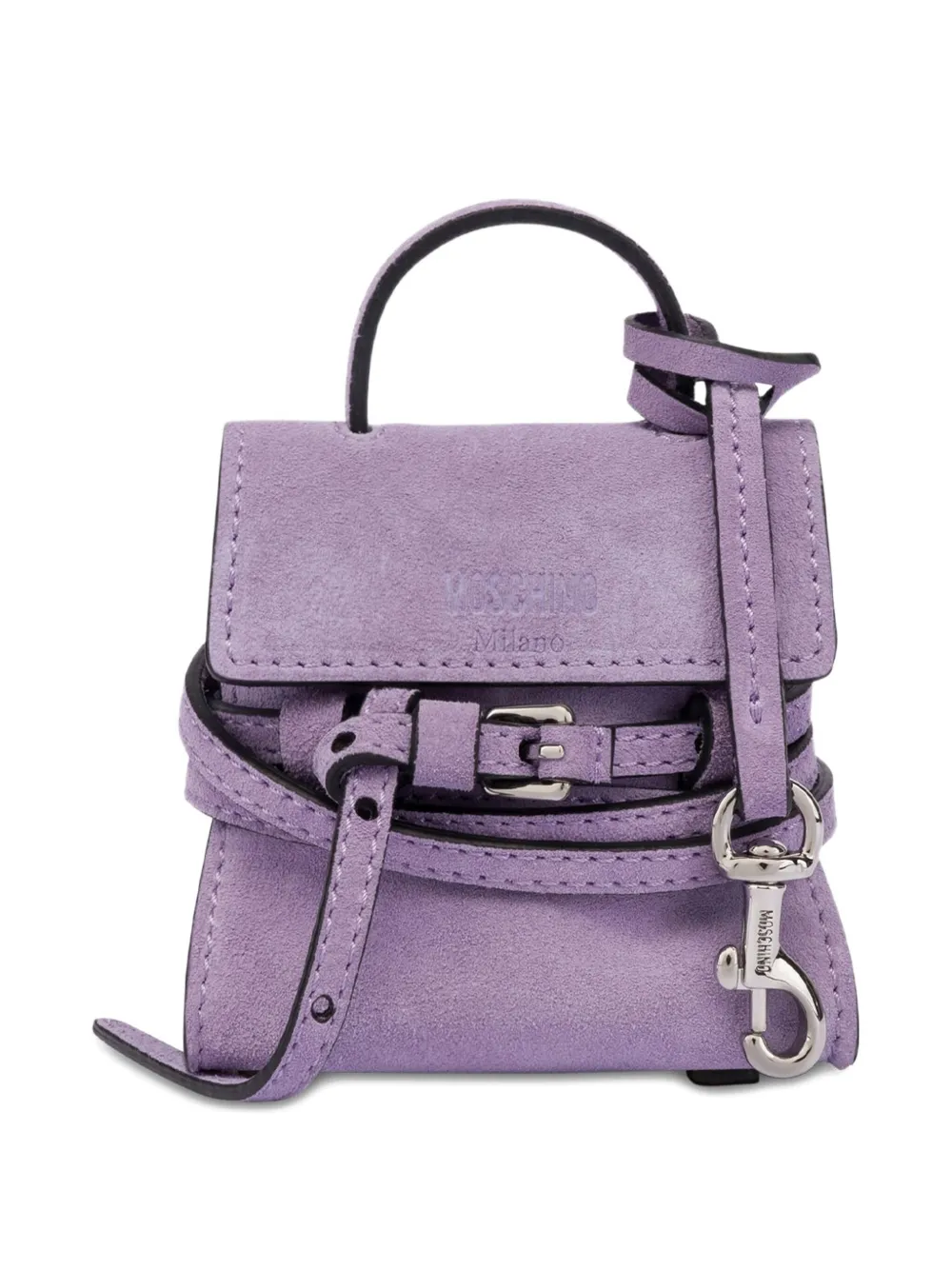 Moschino Mini-bag Charm In Purple