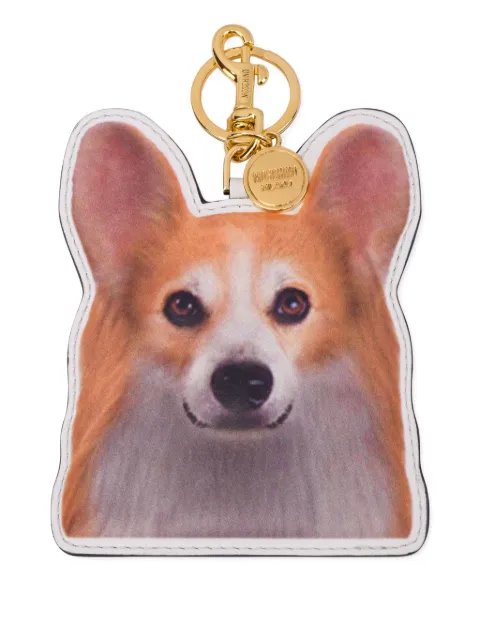 Moschino llavero con motivo de perro