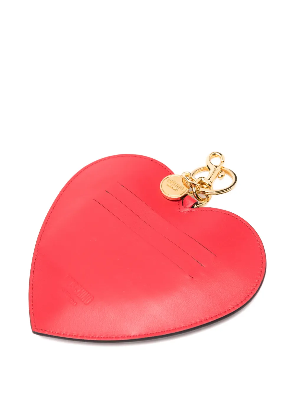 Moschino heart sheepskin keyring | Image 2