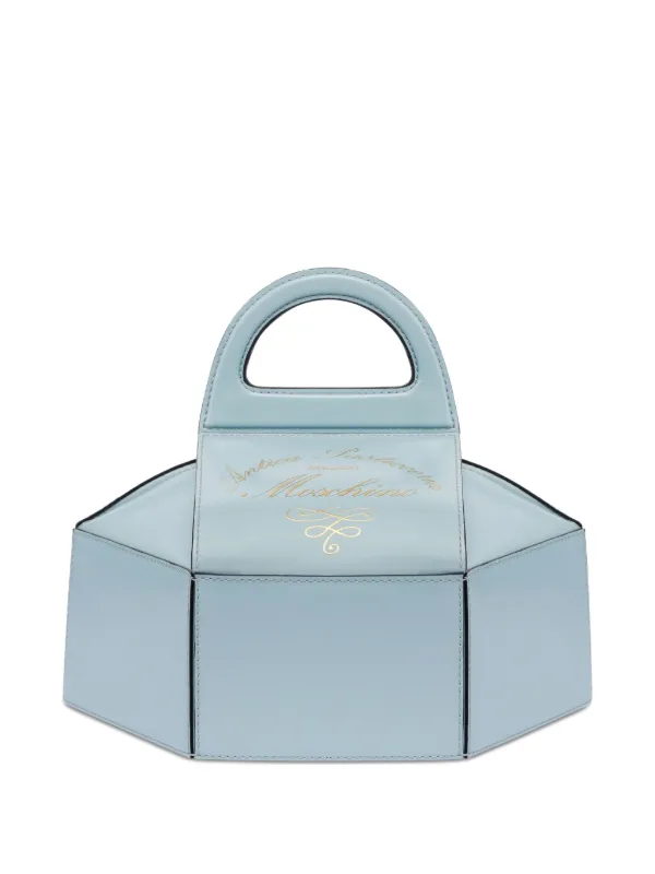 Moschino Logo-stamp Tote Bag in Blue