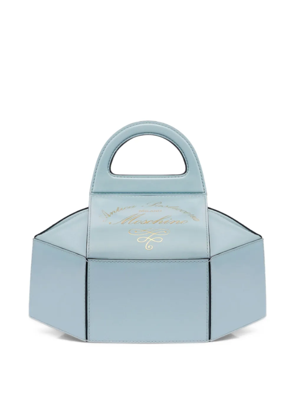 Moschino Borsa tote con stampa - Blu