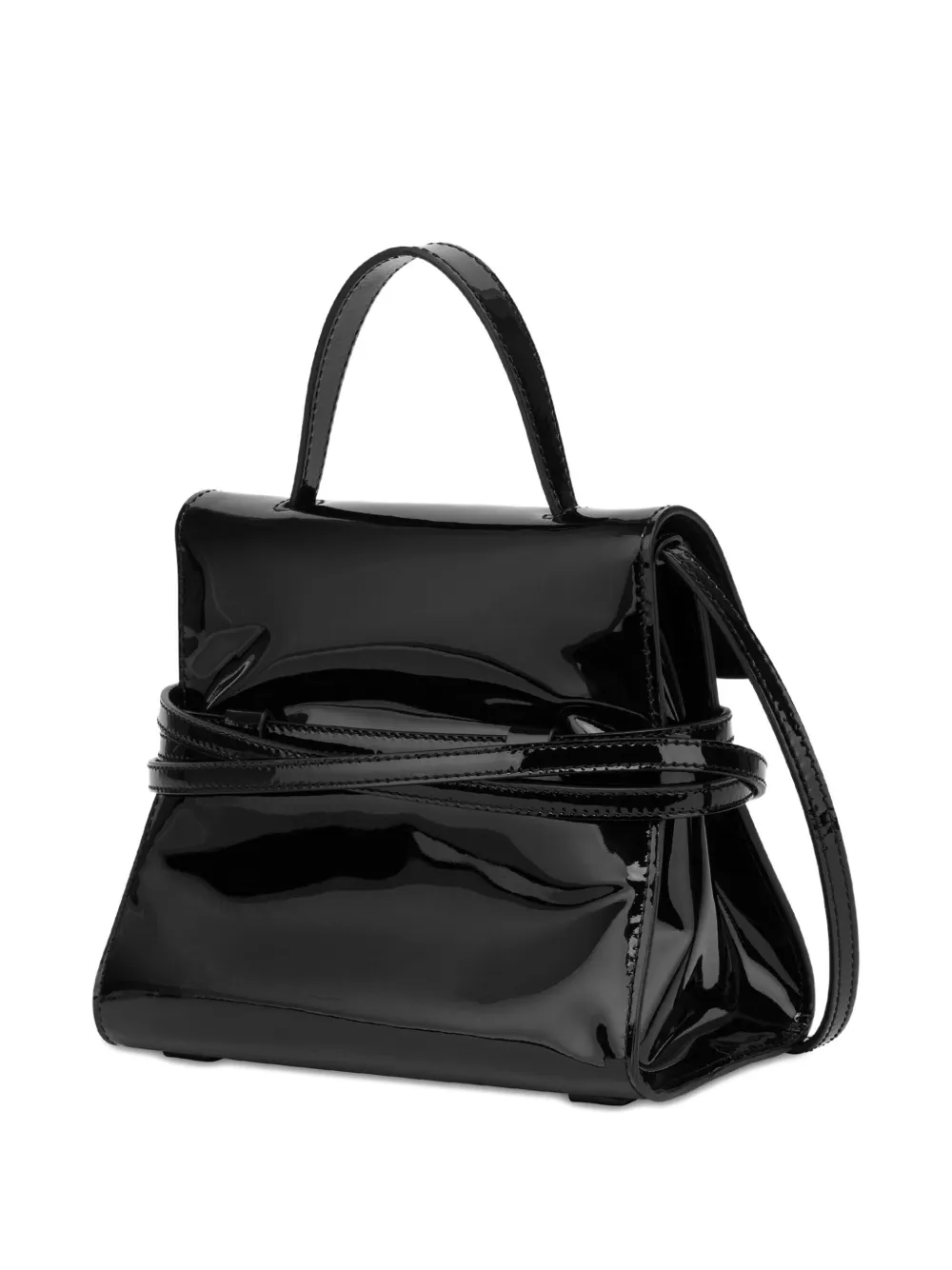 Moschino Tie Me shopper - Zwart