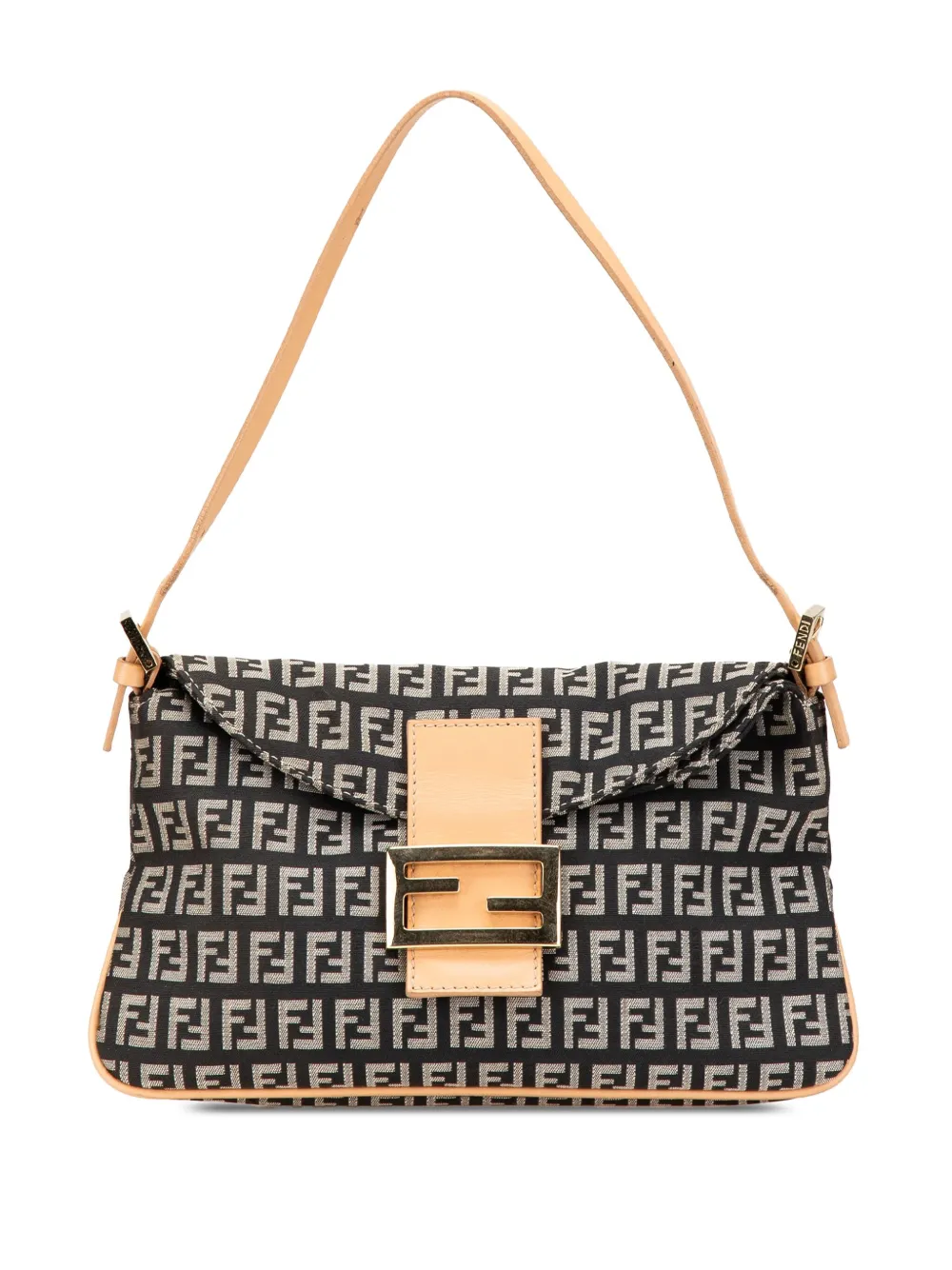 Fendi Pre-Owned 2000-2010 Zucchino Canvas Double Flap shoulder bag - Fendi Pre-Owned 2000-2010 Zucchino Canvas Double Flap shoulder bag -